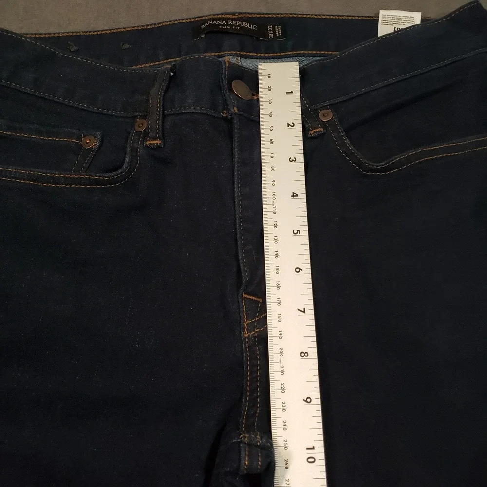 Banana Republic Slim Fit Jeans Mens 30x32 Dark Wash Stretch Denim‎ 266694